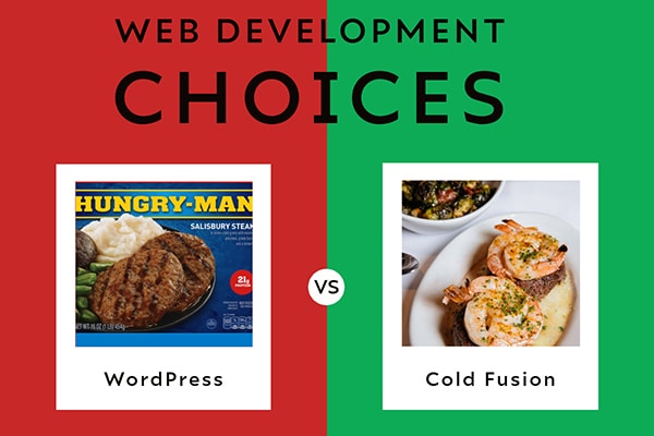 Wordpress is the hungryman meal compared to the thanksgiving dinner you could be experiencing with CFML